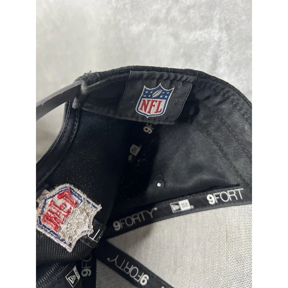 New Era New England Patriots Conference Champions 9FORTY Snapback Hat Black NFL